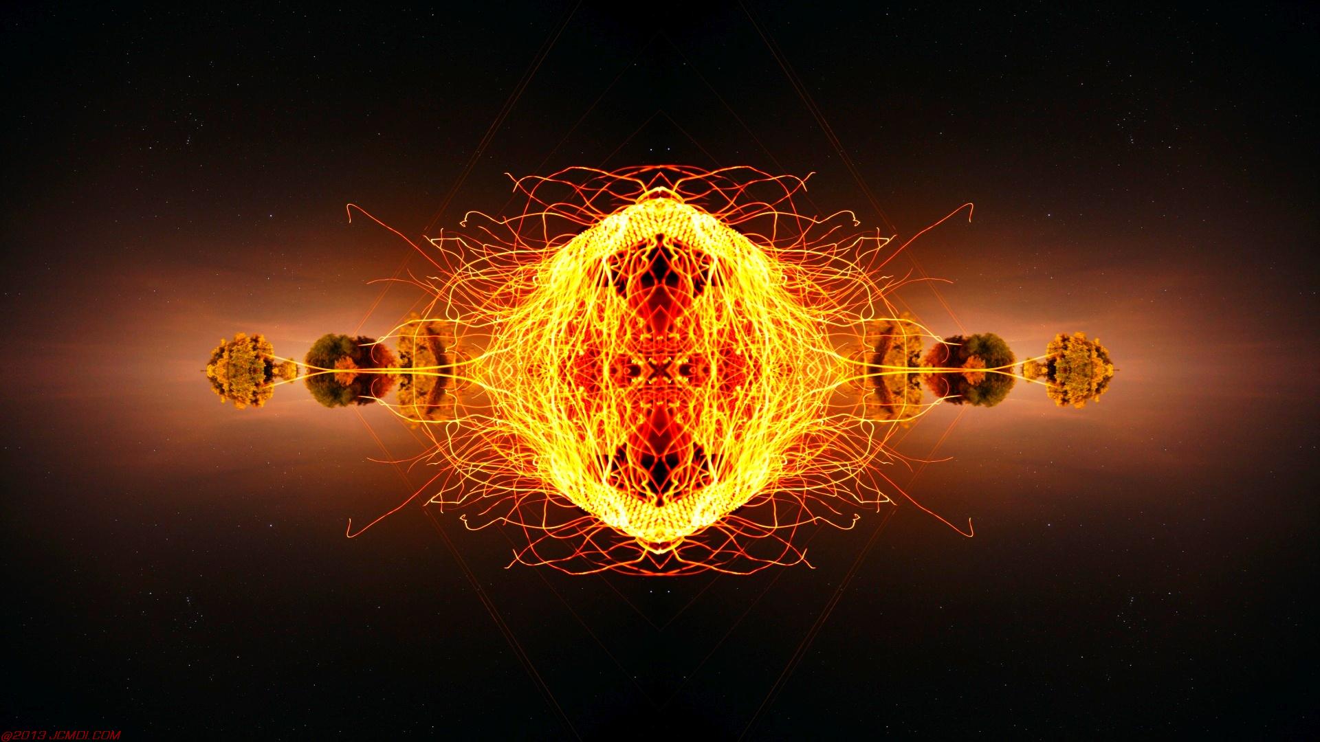 Chimney Sparks Abstract Artwork Timelapse Still Images